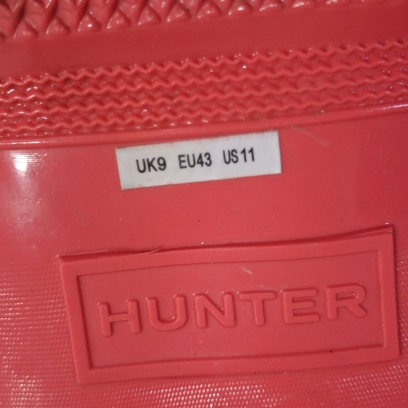 Hunter Women's Winter Rain Boots - Bright Pink/Salmon Color, Size 11. - Picture 10 of 12